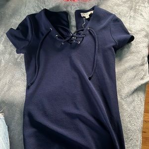 Navy blue tshirt dress
